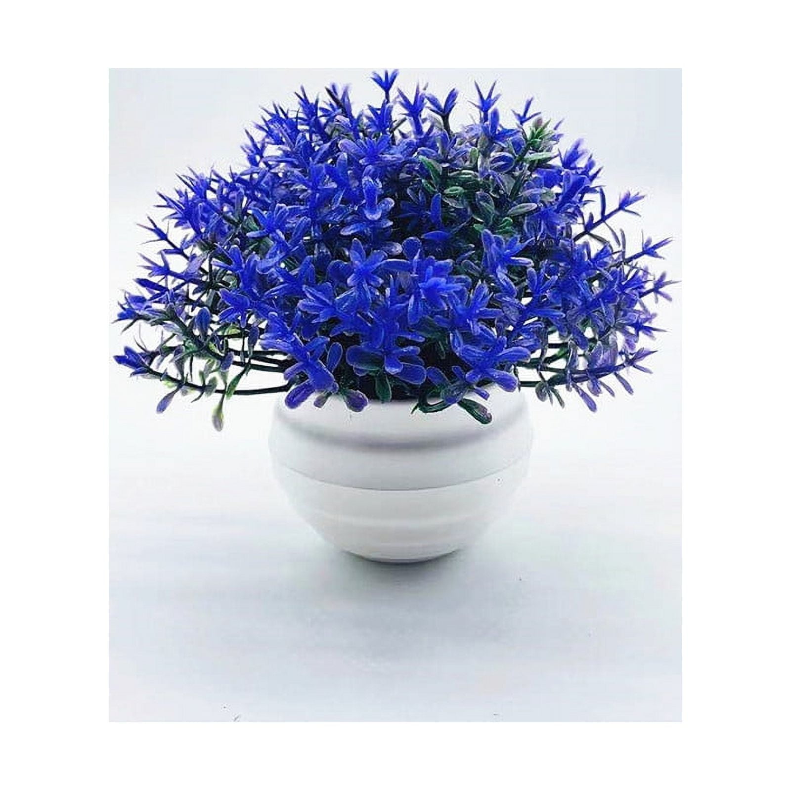 Artificial Potted Plants, Mini Fake Plant Flowers, Plastic Green Grass