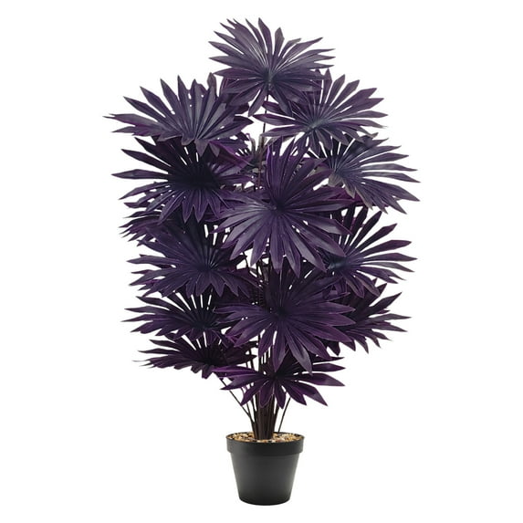 Artificial Potted Plants – Realistic Faux Tropical Greenery with 24 Lifelike Leaves, Perfect for Home, Office, Desk, Living Room, Kitchen & Decor, Low Maintenance, Stylish Indoor Garden