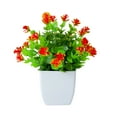 thumbnail image 1 of Artificial Potted Small Greenery,Realistic Mini with Flowers for Indoor Home Decor,Desktop Table Centerpiece for Bathroom,Farmhouse Displays,Mother's Day,Christmas Gifts, 1 of 5