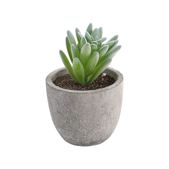 Artificial Potted Plants for Home Decor – Realistic Fake Plastic Flower Arrangements with White Pots for Indoor Spaces