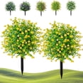 thumbnail image 1 of Artificial Potted Trees with Ground Stakes, 2026 New Artificial Outdoor Flowers with Stake, UV Resistant Vibrant Camellia Topiary Weatherproof for Home & Garden Decoration, 1 of 8
