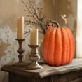 thumbnail image 1 of Artificial Pumpkin Decor Craft Foam Centerpiece - Lightweight Fake Fall Gourd DIY Paintable Tabletop Home Decoration​(I), 1 of 6