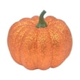 thumbnail image 1 of Artificial Pumpkin Decoration, Glitter Autumn Pumpkin, Halloween Plastic Pumpkin, Fall Faux Pumpkin, Sparkly Tabletop Pumpkin, Harvest Farmhouse Ornament, Thanksgiving Holiday Decorating, 1 of 3