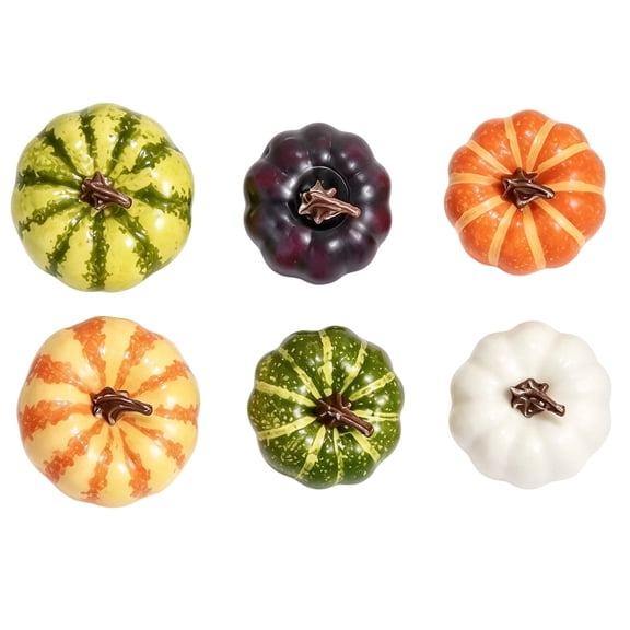 Artificial Pumpkins Bulk,Rustic Autumn Table Centerpiece,Assorted Sizes Lifelike Fake Foam Pumpkin for Fall Autumn Halloween Home Party Thanksgiving Party Holiday Decor