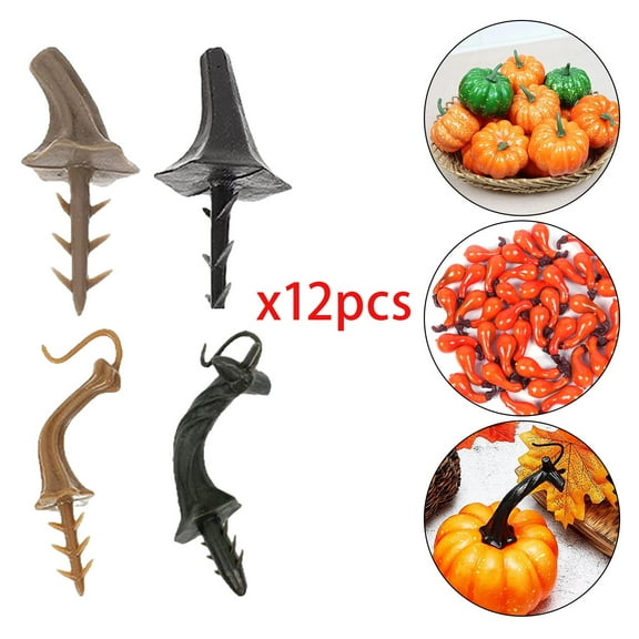 Artificial Pumpkins Stems Decoration Lifelike Pumpkins Heads Fall Decoration DIY Pumpkin Handle DIY Pumpkin Stems 4 Type