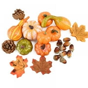 Artificial Pumpkins for Decoration, 50PCS Mini Pumpkin for Fall Garland Thanksgiving Decorations