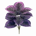 thumbnail image 1 of Artificial Purple Calathea Plant, Home Party Decoration, Purple Leaf Decor Artificial Plant Simulation Pot Bonsai Flower Ornament Hotel Room Desk Decorate((No Flowerpot),23.6"), A, 1 of 7