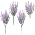 thumbnail image 1 of Artificial Purple Lavender, 4 Bushes Fake Lilac Flower for Wedding Bouquet DIY Table Centerpieces and Floral Arrangement Decoration, 1 of 5