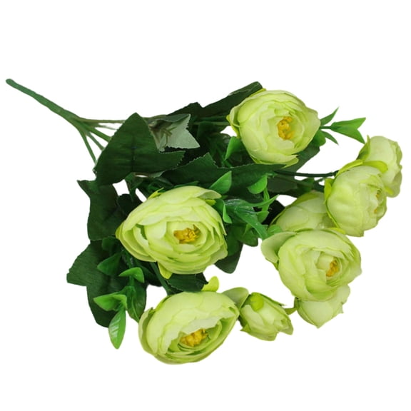 Artificial Ranunculus Flower Bouquet, Faux Floral Arrangement for Spring Easter Decor, Wedding Centerpieces & Table Displays