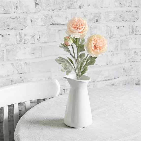Artificial Ranunculus Flowers, Real Touch Fake Peony Bouquets for Wedding, Home Decor & Table Centerpieces