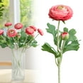 thumbnail image 1 of Artificial Ranunculus Flowers with Real Touch Stem, 1Pcs Long Stem Ranunculus Artificial Flowers for Bridal Bouquets Wedding Table Arrangements Centerpieces Home Decor, Pink, 1 of 9