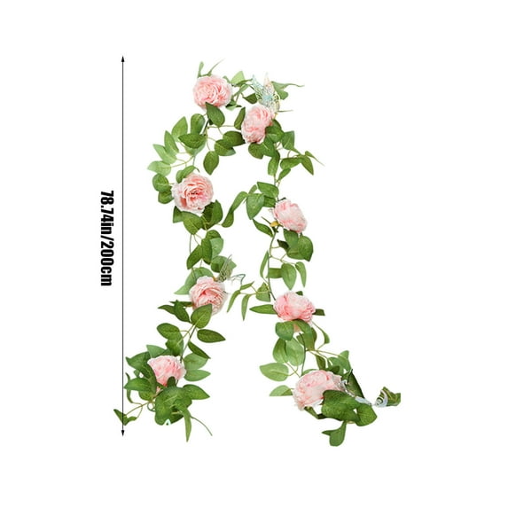 Artificial Rattan Flowers, Home Decor, Simulation Rattan Vines for Indoor Outdoor Decoration, Realistic, Durable, Low Maintenance