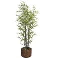 thumbnail image 1 of Artificial Real Touch 6.42 Feet Bamboo Tree With Planter, 1 of 3