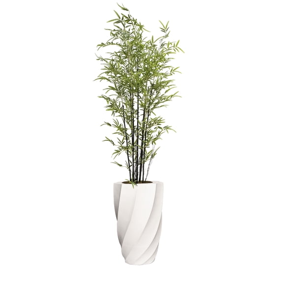 Artificial Real Touch 7.67 Feet Bamboo Tree With Planter