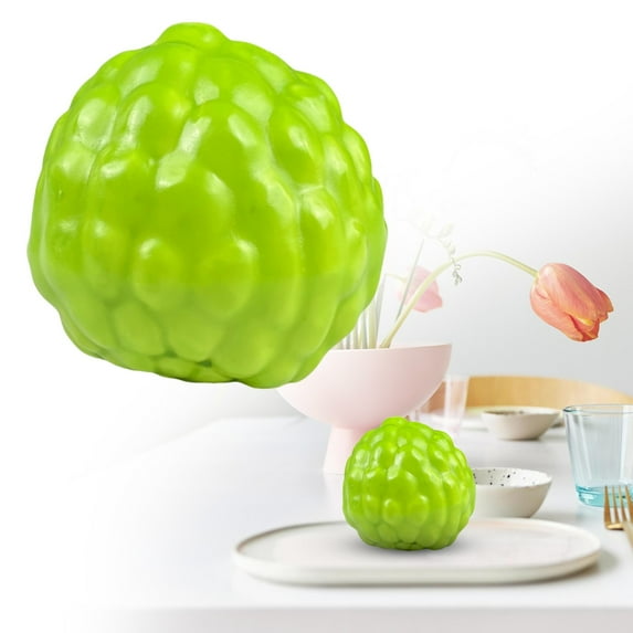 Artificial Realistic Dining Table Home Decoration Store Cabinet Display and Photography Props Long-Lasting Decorative Accent(Custard Apple)