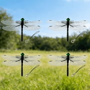 Artificial Realistic Fake Dragonflies Fly Repelling Supplies,Dragon Fly Clips for Bugs Repellent,Realistic Simulated Dragonfly Keychain Attach to Backpack Hat for Indoor Yard Garden Plant Decor