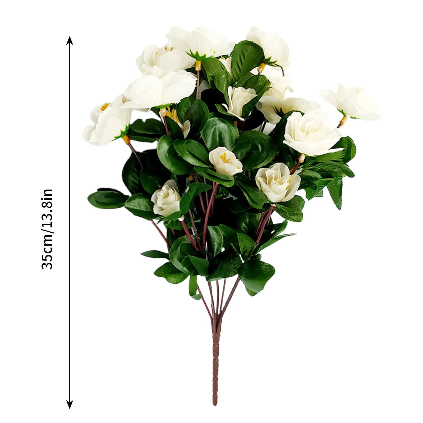Artificial Red Azalea Bush, Silk Floral Arrangement, Realistic touch ...