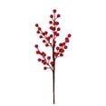 thumbnail image 1 of Artificial Red Berry Stem, Christmas Red Berries Branches, Fake Burgundy Berry Picks for Vase Filler Floral Arrangements Christmas Tree Xmas Winter Holiday Home DIY Crafts Decor, 1 of 7