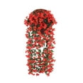 thumbnail image 1 of Artificial Red Hanging Flowers, 31.5 Inch Silk Wisteria Vine for Wall Basket Decoration, Fake Red Orchid Garland for Home Party Wedding, Realistic Crimson Floral for Festive Decor, 1 of 6