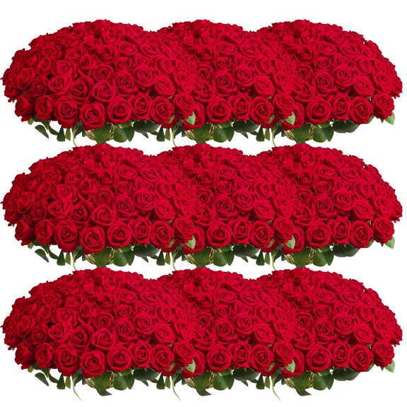 Artificial Red Roses 154 Count Wedding Table Centerpiece Home Party Decor