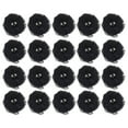 thumbnail image 1 of Artificial Rhinestone Chiffon Flower Heads, Black Faux Flowers 2 Inch 20Pcs, 1 of 5