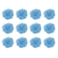 thumbnail image 1 of Artificial Rhinestone Chiffon Flower Heads, Lake Blue Faux Flowers 2 Inch 12Pcs, 1 of 5