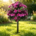 Artificial Rhododendron Tree Stake, Vivid Floral Craft Design, Outdoor ...