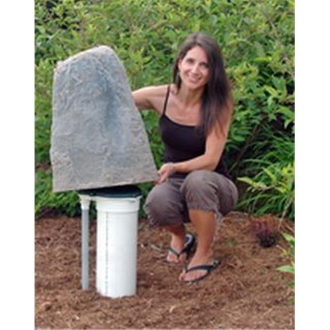 Fieldstone Gray Polyethylene Garden Rock Cover