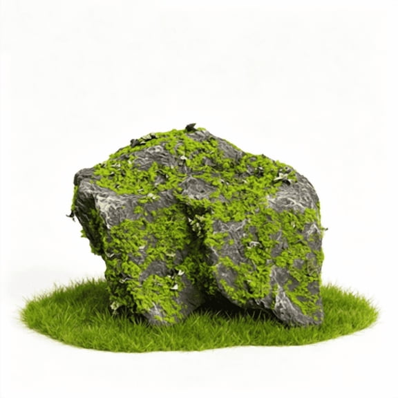 Artificial Rock | Realistic Moss Boulders Decorations | Fake Landscape Rocks | for Pond Backyard Outdoor Terrarium Tank Aquarium Garden