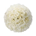 thumbnail image 1 of Artificial Rose Ball 15CM Diameter, Dienrx Fake Silk Rose Floral Ball Decor For Bridal Bouquets, Wedding Arch, Wedding Centerpieces, Garden Layout And Home Party Decor, 1 of 6