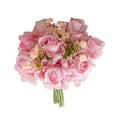 thumbnail image 1 of Meitianfacai Artificial Rose Bouquet for Wedding Decor - 10.2" Fake Flowers for Home, Office & Party Decoration (Vase Not Included)( Pink ), 1 of 7