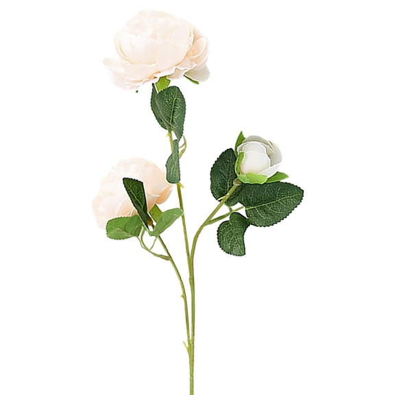 Artificial Rose Bouquet, 3-Head Realistic Fake Roses, Small Silk Flower Bunches for Home Decor, Wedding Party Centerpieces, Table Vase Decor for Desk Bathroom