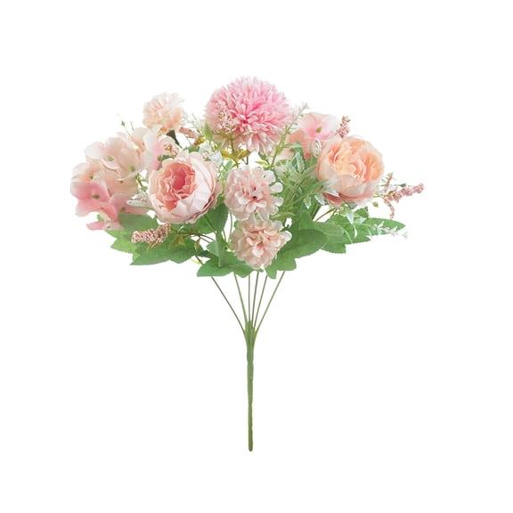 Artificial Rose Bouquet, Decorative Rose Cluster, For Wedding Living Room Holiday Daily Decor, Beautiful Faux Rose Arrangement For Mom's Day Gift
