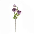 thumbnail image 1 of Artificial Rose Bouquet Faux Silk Flower Arrangement in Vase for Wedding Centerpieces Home Table Decor Office Party Decoration 20.87 Inch Tall Plastic Realistic Fake Roses,Light Purple, 1 of 5
