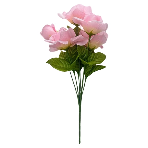 Artificial Rose Bouquet, Realistic Fake Roses for Vase, No Fading Artificial Flowers for Wedding Centerpieces, Cemetery, Home Decor, Year Round Silk Flowers (35cm, Multiple Colors)