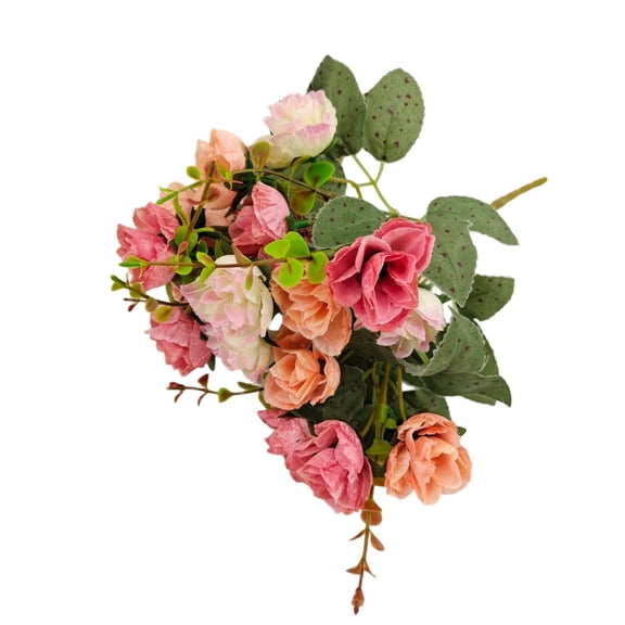 Artificial Rose Bouquet With Mixed Colors Realistic Silk Flowers For Home Decor Weddings And Events