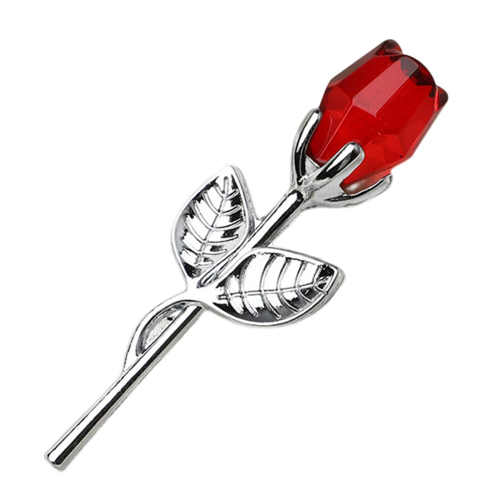 Artificial Rose Crystal-Clear Delicate Texture Valentine Day Gift with ...