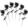 thumbnail image 1 of Artificial Rose Fake Bouquet Decorations Simulation 6 Pcs Silk Cloth Plastic Roses Home Party Decoration Flowers, 1 of 5
