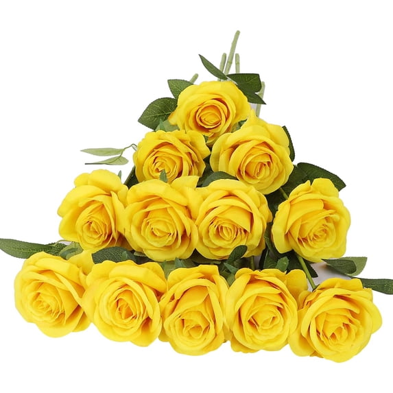 Artificial Rose Flower Blush Flowers Pink Roses Silk Flowers pcs with Long Stem Silk Roses Bouquet for Wedding Bridal Shower Party Home Decoration