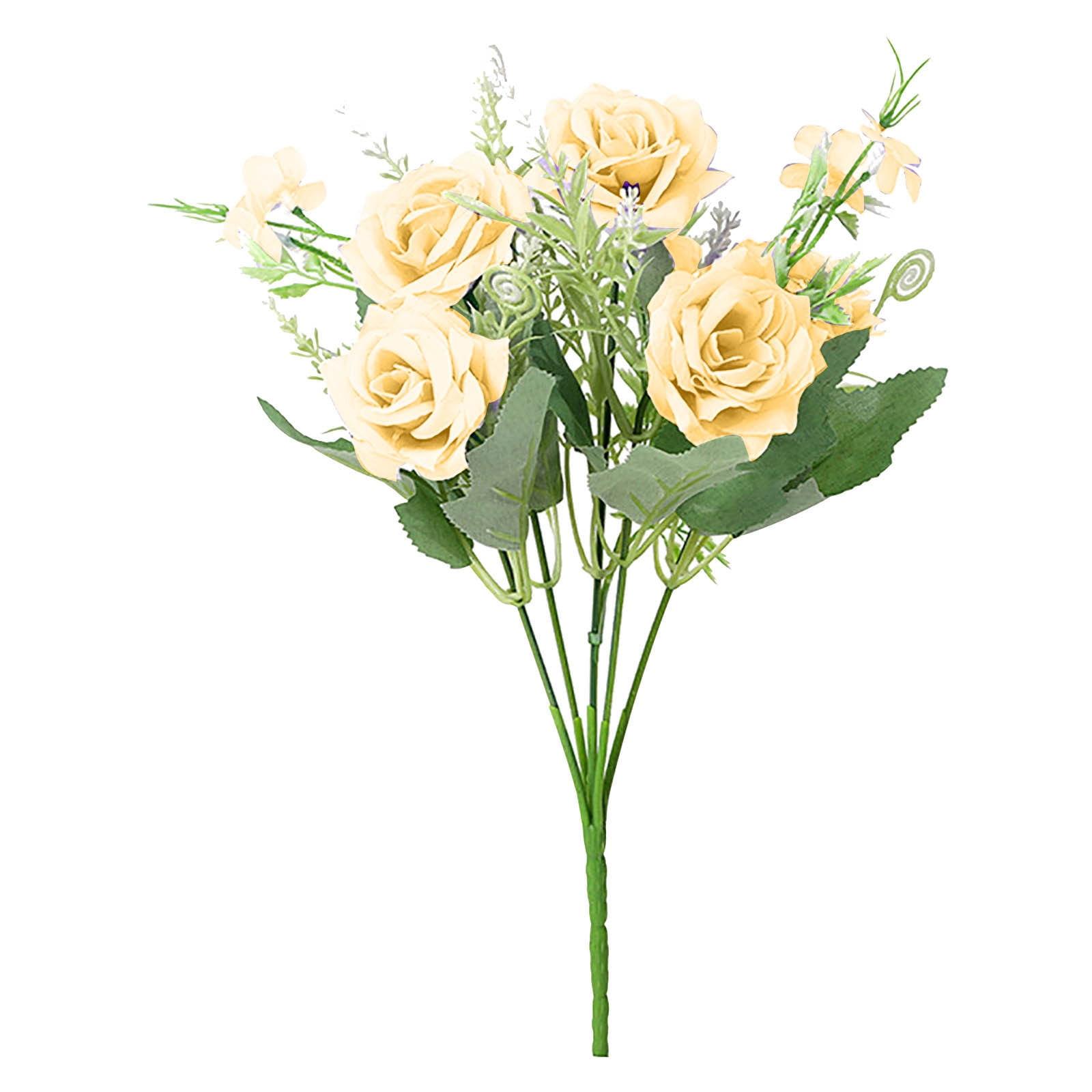 Artificial Rose Flower Bouquet | Silk & Plastic Lifelike Simulation ...