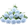 thumbnail image 1 of Artificial Rose Flower Dusty Rose Flowers Silk Flowers pcs with Long Stem Silk Roses Bouquet for Wedding Bridal Shower Party Home Decoration, 1 of 1
