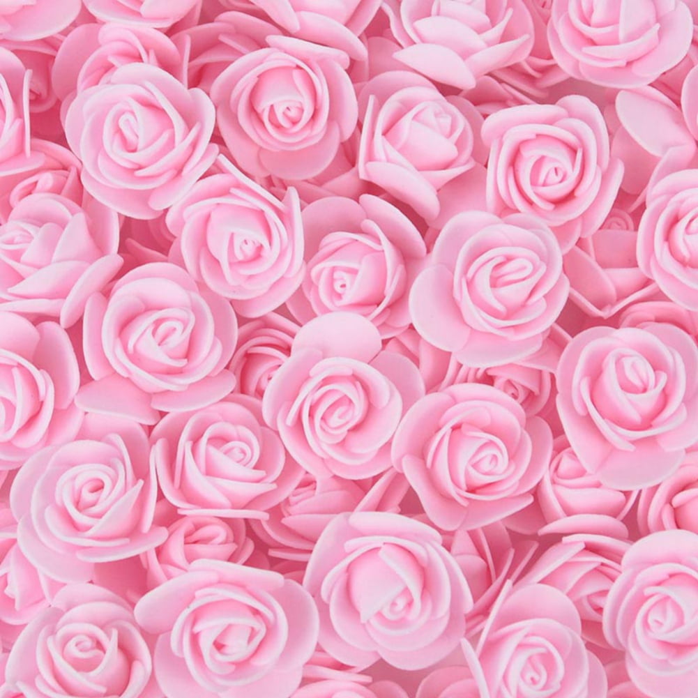 Artificial Rose Flower Heads,50pcs Foam Rose Fake Flower Heads Bulk for