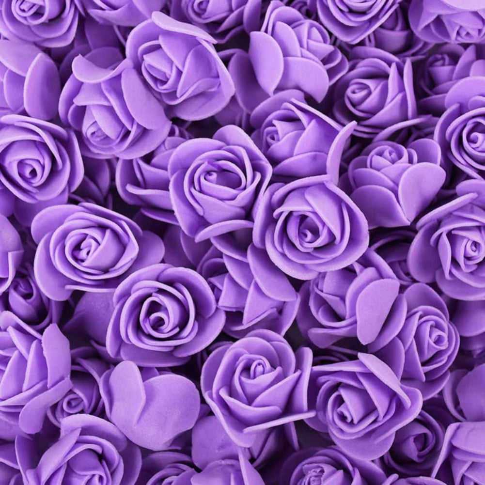 Artificial Rose Flower Heads,50pcs Foam Rose Fake Flower Heads Bulk for