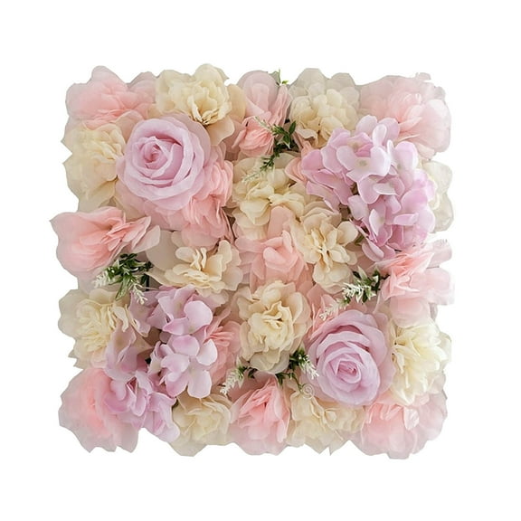 Winter Poetry Upgrade Artificial Rose Flower Wall Panel, 3D Wedding Backdrop Flower Wall for Party, Photo Shoot, Event, Multiple Sizes Available B
