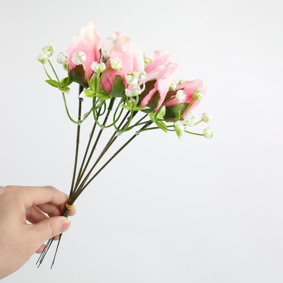 Artificial Rose Flower Wreath No Fade Rustic