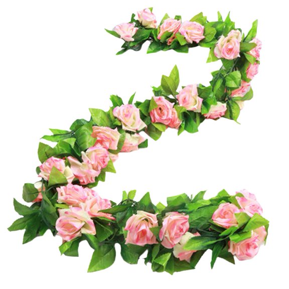 Artificial Rose Flowers, Fake Plants, Greenery, Rattan Vines, Ceiling Decorative Flowers, Living Room Air Duct Decorative Wrapping Vines