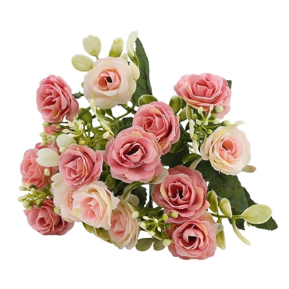 Artificial Rose Flowers, Silk Roses Bouquet, UV Resistant Roses for Outdoor Summer Decor, Wedding Birthday Home Centerpiece Table Decoration