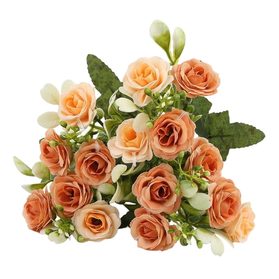 Artificial Rose Flowers, Silk Roses Bouquet, UV Resistant Roses for Outdoor Summer Decor, Wedding Birthday Home Centerpiece Table Decoration
