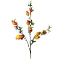 Artificial Rose Fruit Pomegranate Berries Bouquet Floral Garden Home
