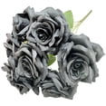 thumbnail image 1 of Artificial Rose, Loetky Artificial 7-Head Rose Bouquet for Wedding Table Decoration and Studio Props, Wedding Decoration, 1 of 9